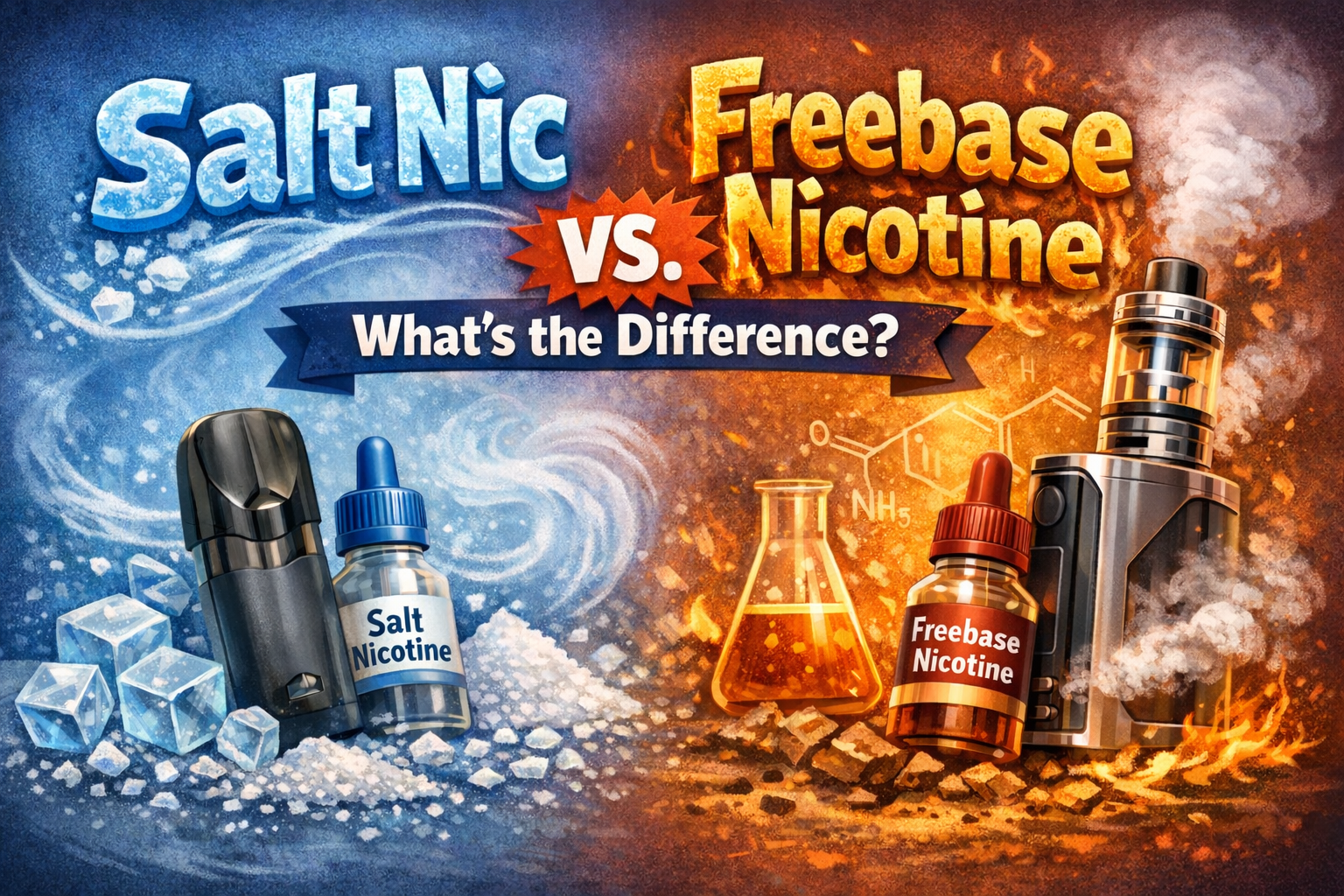 Salt Nic vs. Freebase Nicotine
